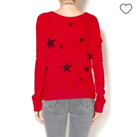 NWT Sundry red stars sweatshirt. Large - Picture 2 of 4